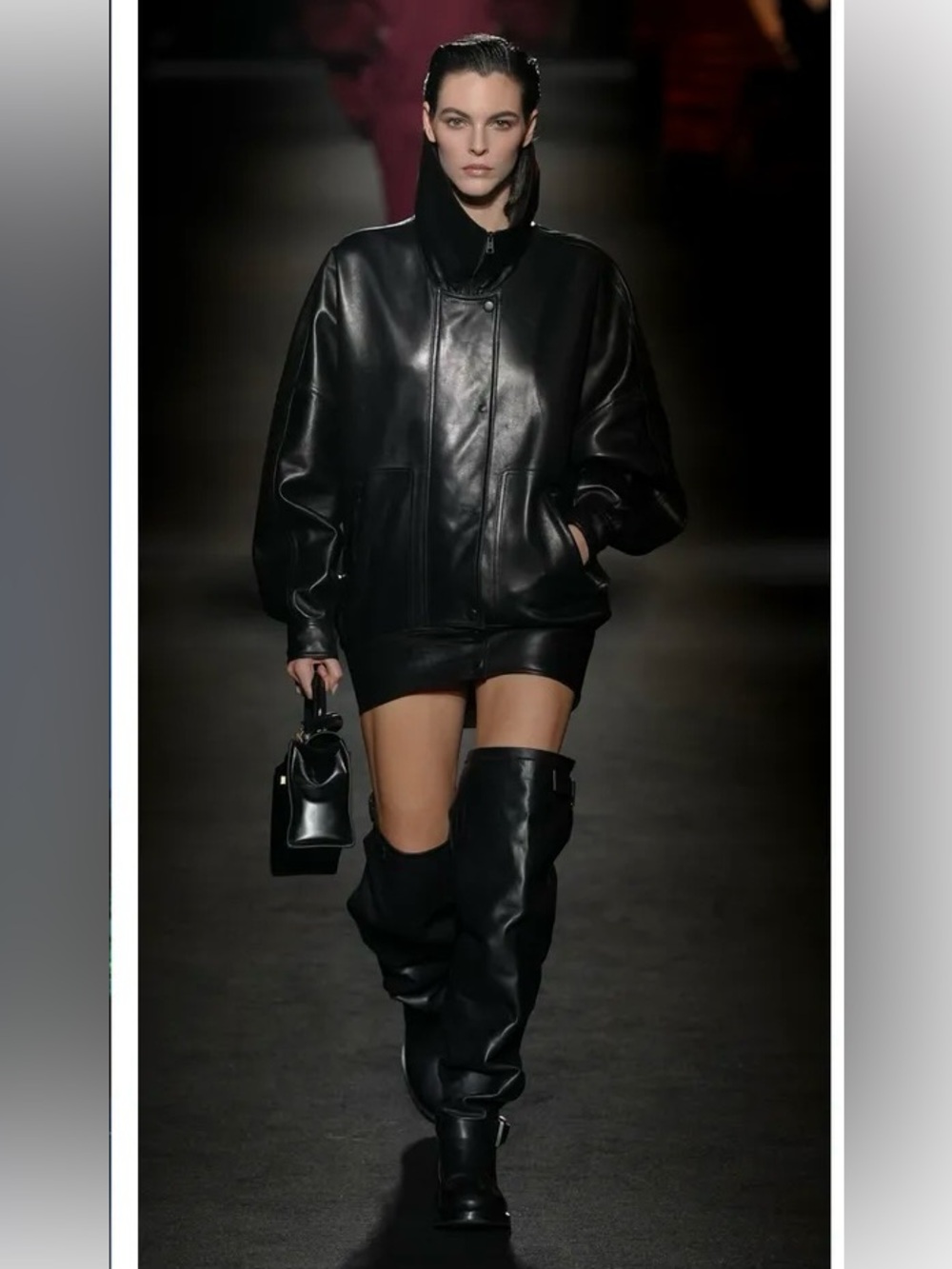NIB $2,958 F/W 2026 MARSÈLL Black Leather Thigh High Over-The-Knee Boots